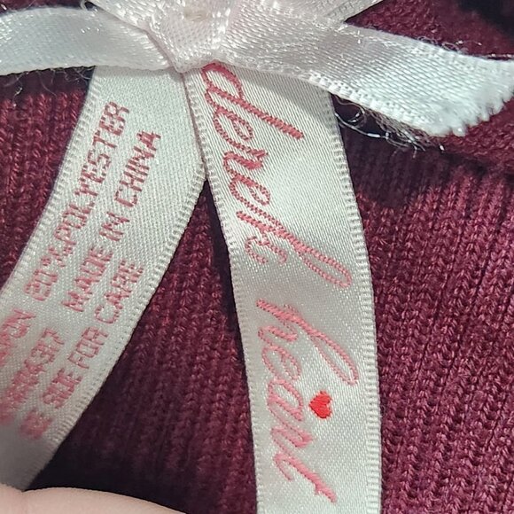 Derek Heart Burgundy Sweater Dress Knee length- Medium
Lot F - Picture 4 of 7